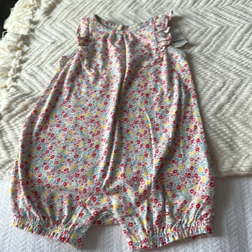 Baby Gap Floral Romper  NWT 6-12 Months